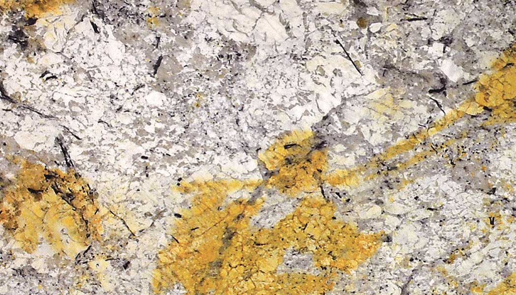 Gold and Silver Granite Slab
