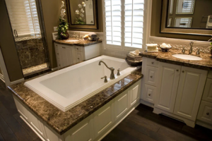 Marble countertops complement most color schemes