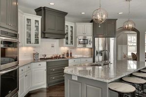 Gray Granite Kitchen Design