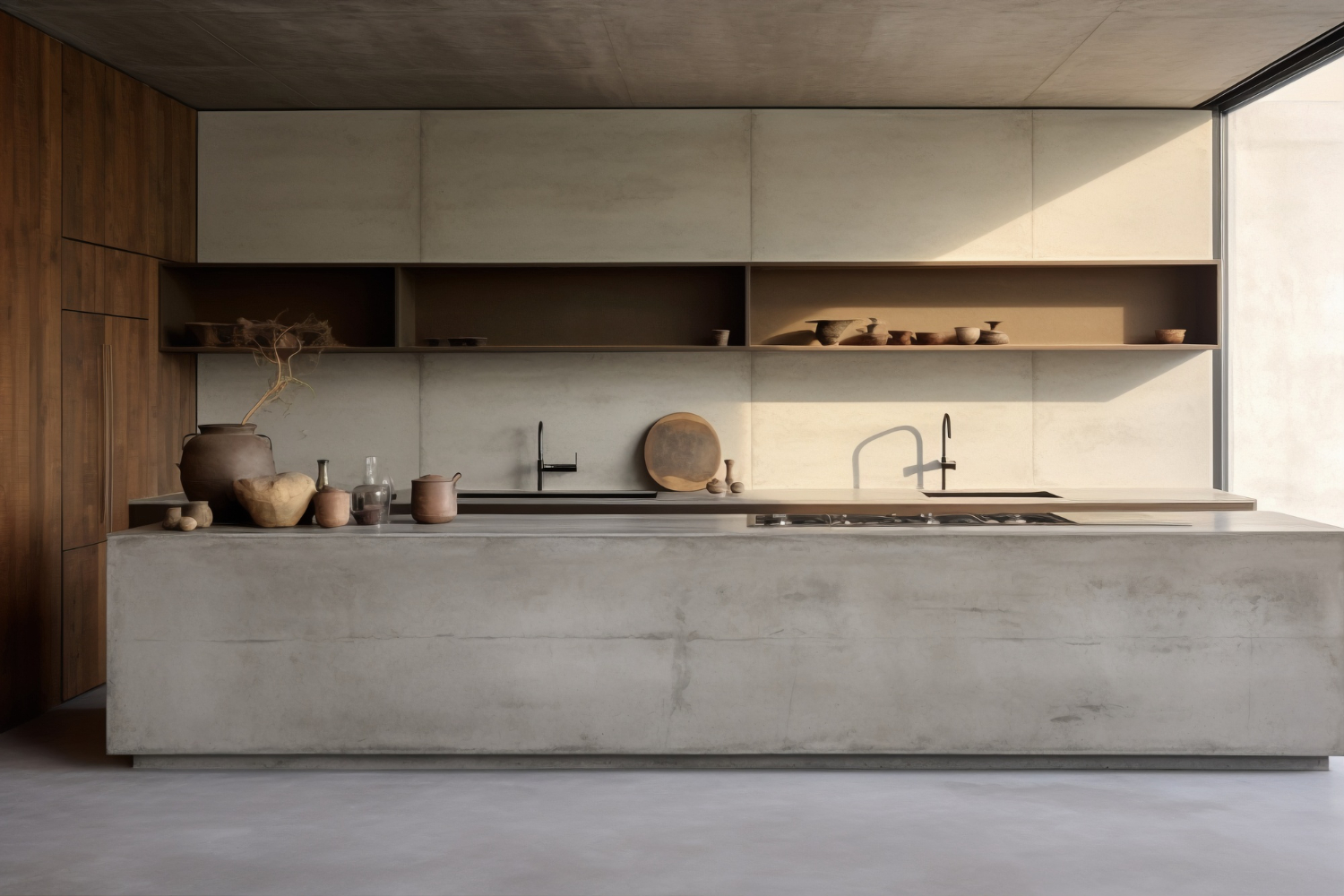 Granite-topped kitchen