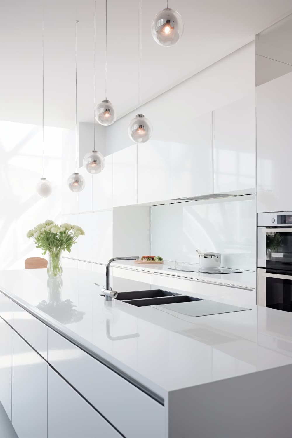 White kitchen furnitures